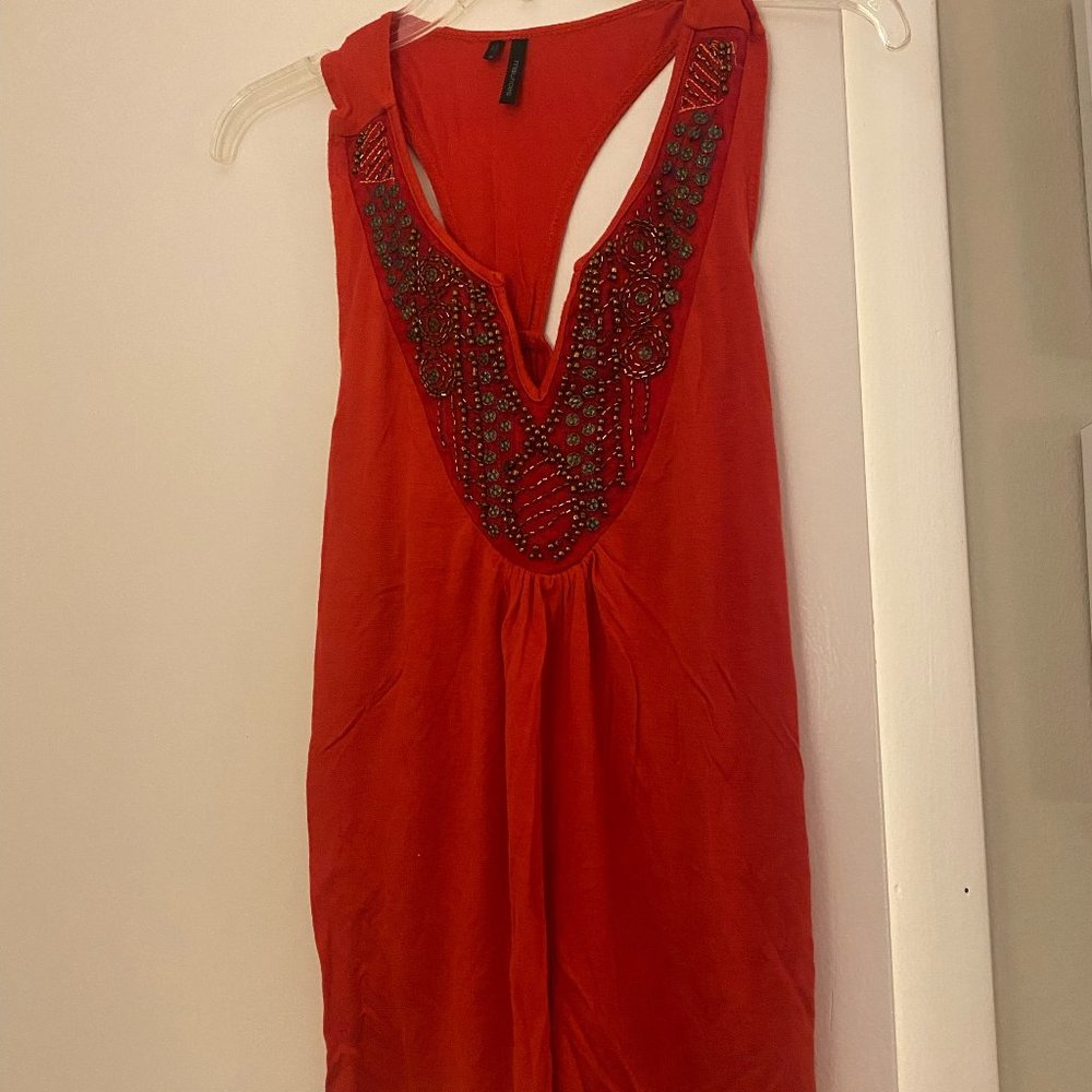 Racer-Back Embellished Tank